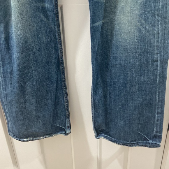 American Eagle men's distressed bootcut denim jeans 33 / 32 33x32 33/32 - Picture 5 of 12